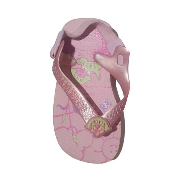 NEW Havaianas Baby Rose Gold Dog Flip Flop Elastic Sling Back Open Toe Sandal - Picture 1 of 2